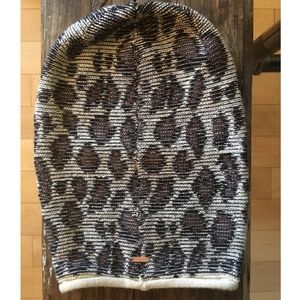 Free People Leopard Beanie
